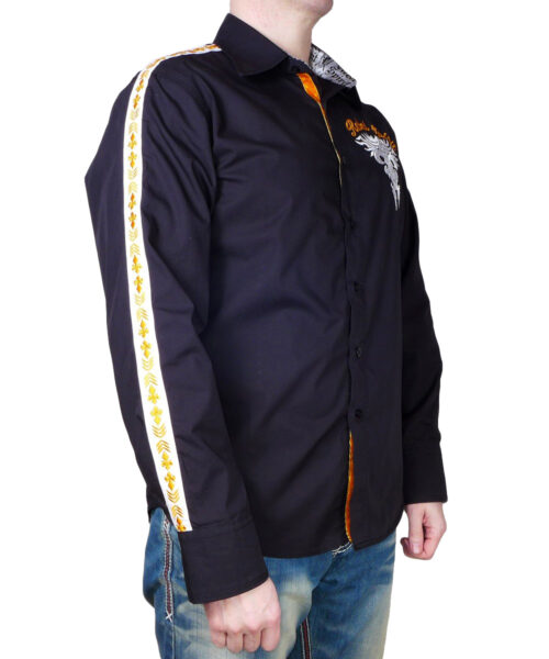 Pánská košile Rebel Spirit královská lilie v plamenech | Luxusní dárek