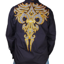 Pánská košile Rebel Spirit královská lilie v plamenech | Luxusní dárek