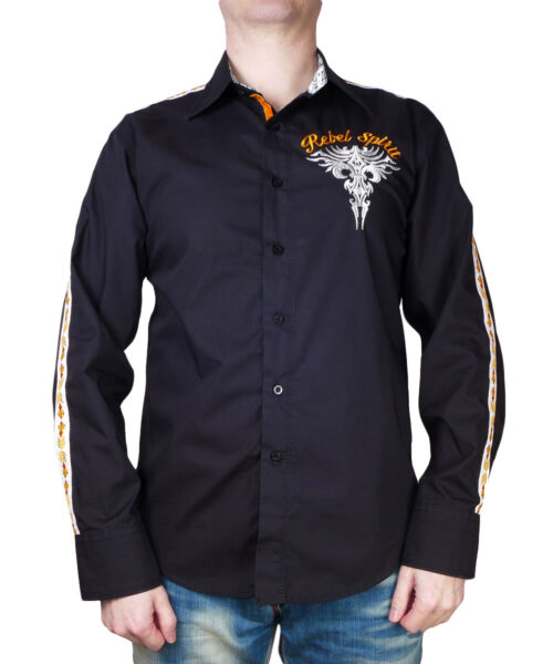 Pánská košile Rebel Spirit královská lilie v plamenech | Luxusní dárek