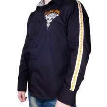 Pánská košile Rebel Spirit královská lilie v plamenech | Luxusní dárek