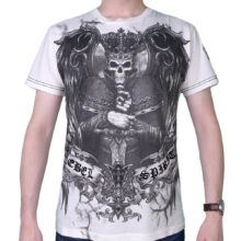 Pánské tričko Rebel Spirit král zla SSK121431-WHT