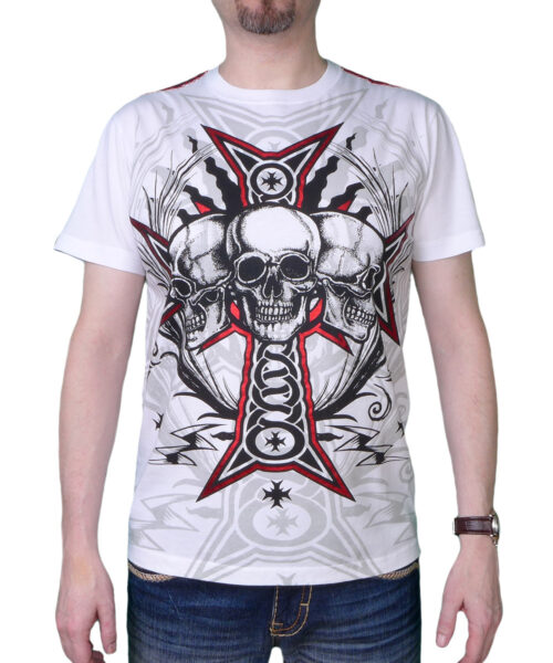 Pánské tričko Rebel Spirit rebelské bratrstvo SSK141712-WHT