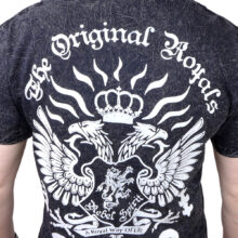 Pánské tričko Rebel Spirit The Original Royals (stříbrné) SSK151765-BLK