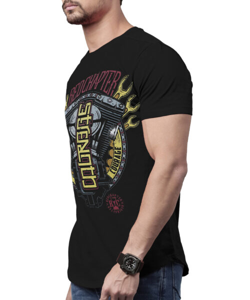 Pánské motorkářské tričko Red Chapter Strength / Courage COR1177-BLK Pánské motorkářské tričko Red Chapter Strength / Courage COR1177-BLK