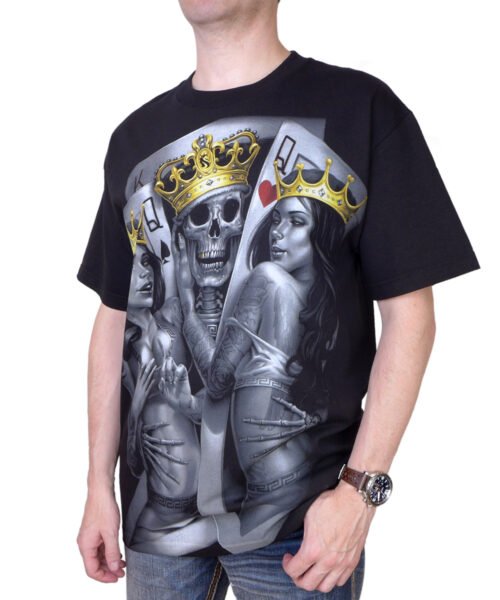 Pánské tričko OG Abel Two of a kind A0271-BLK