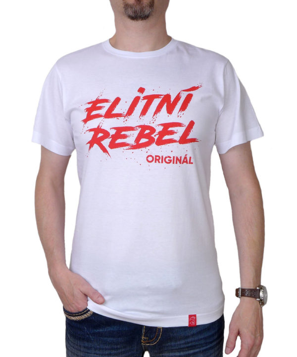 Pánské tričko Elitní Rebel Originál (bílé)