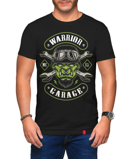Pánské motorkářské tričko Warrior Garage