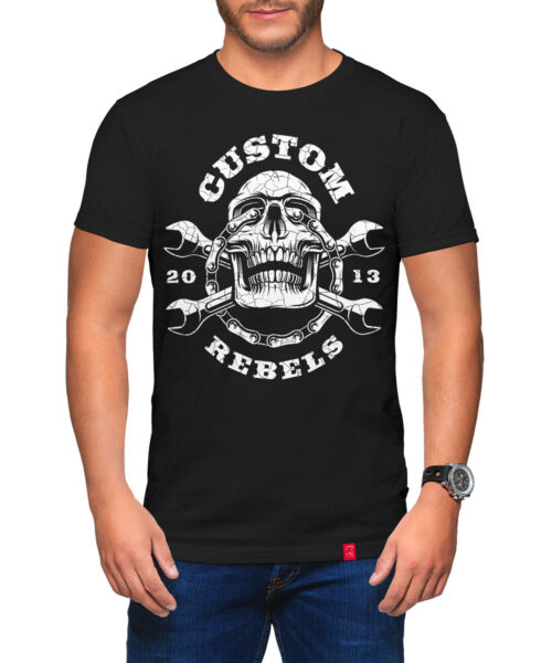 Pánské motorkářské tričko Custom Rebels pro custom našince