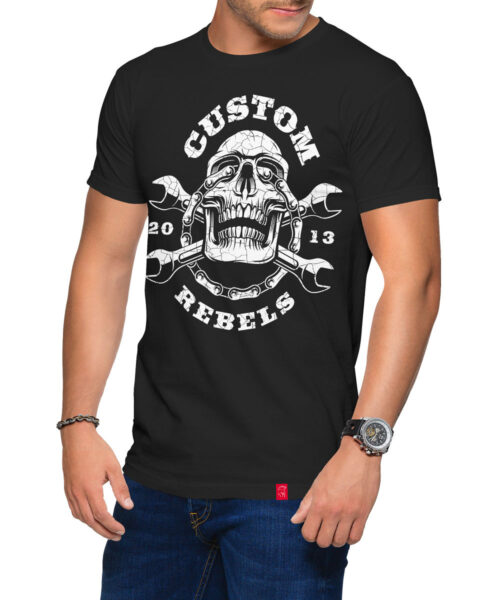 Pánské motorkářské tričko Custom Rebels pro custom našince