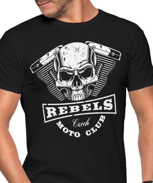 Pánské motorkářské tričko Rebels Moto Club