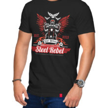 Pánské motorkářské tričko Steel Rebel: Ocelová síla rebelské duše