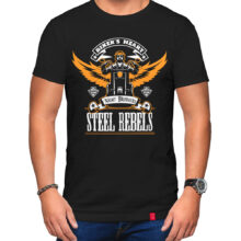 Pánské motorkářské tričko Steel Rebels: Ocelová srdce vyráží