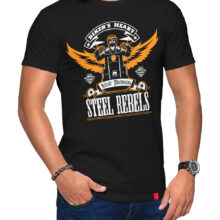 Pánské motorkářské tričko Steel Rebels: Ocelová srdce vyráží