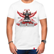 Pánské motorkářské tričko Steel Rebel: Oceloví rebelové vyrážejí