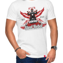 Pánské motorkářské tričko Steel Rebel: Oceloví rebelové vyrážejí