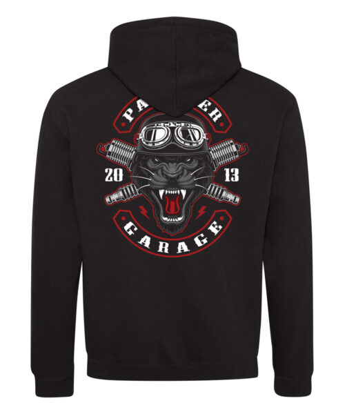 Pánská motorkářská mikina Panther Garage Elitní Rebel