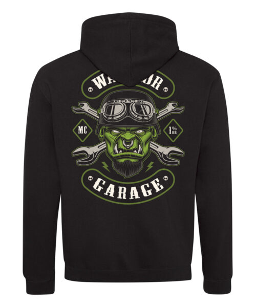 Pánská motorkářská mikina Warrior Garage Elitní Rebel