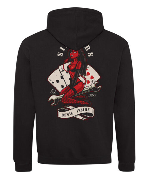 Pánská motorkářská mikina Devil Inside Elitní Rebel