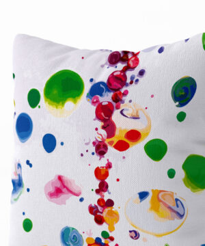 Luxusní dekorační polštář Circus Art: Zábavný a barevný polštář
