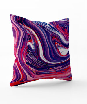 Luxusní dekorační polštář Blue Fire Art: Síla a intenzita ohně