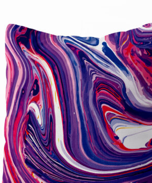 Luxusní dekorační polštář Blue Fire Art: Síla a intenzita ohně