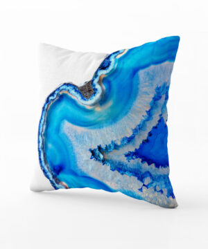 Dekorační polštář | Achát Blue Ice | ElitniRebel.cz