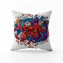 Dekorační polštář Miluji Tě (bílý): čisté vyznání lásky