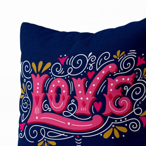 Polštář Pink Love You 40x40 cm | Valentýnské dárky | ElitniRebel.cz