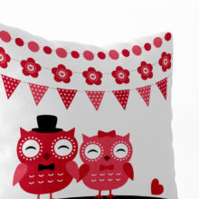 Polštář Cute Owls 40x40 cm | Dárek k Valentýnu | ElitniRebel.cz