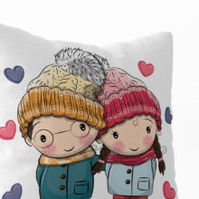 Dekorační polštář Vždy spolu Symbol věrnosti: Láska po celý rok