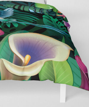 Povlečení přikrývka Kolibřík v džungli | Kolekce Zvířata | ElitniRebel.cz