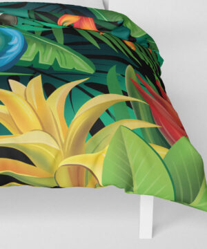 Povlečení přikrývka Papoušek v džungli | Kolekce Zvířata | ElitniRebel.cz