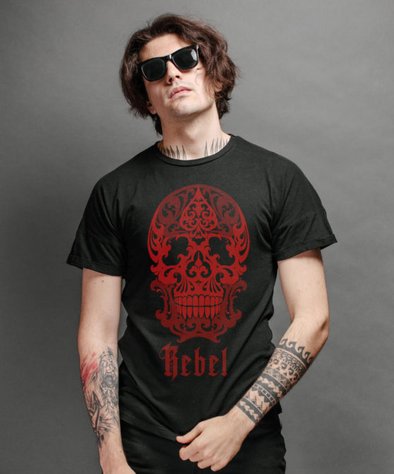 Pánské tričko Rebel Skull | Kolekce ROCK & METAL | ElitniRebel.cz