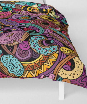 Povlečení přikrývka Donuty (tmavé) | Kolekce Funny | ElitniRebel.cz