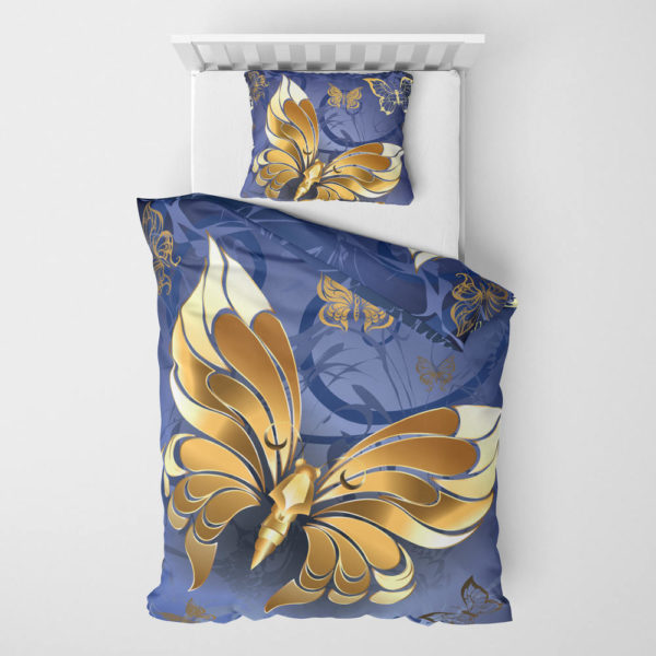 Povlečení Golden Butterfly (sada) | Kolekce Luxus | ElitniRebel.cz