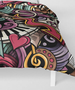 Povlečení přikrývka Muzika | Kolekce Funny | ElitniRebel.cz