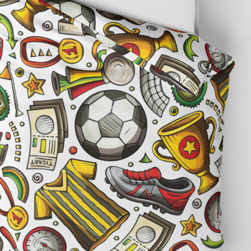 Povlečení přikrývka Fotbal (světlé) | Kolekce Funny | ElitniRebel.cz