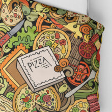 Povlečení přikrývka Pizza | Kolekce Funny | ElitniRebel.cz