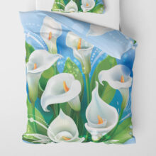 Povlečení přikrývka Bílá lilie kala | Kolekce Květiny | ElitniRebel.cz