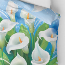 Povlečení přikrývka Bílá lilie kala | Kolekce Květiny | ElitniRebel.cz