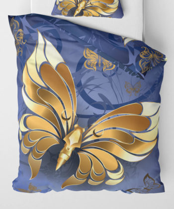 Povlečení přikrývka Golden Butterfly | Kolekce Luxus | ElitniRebel.cz