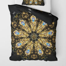 Povlečení přikrývka Golden Peacock Feathers | Kolekce Luxus | ElitniRebel.cz Povlečení přikrývka Golden Peacock Feathers | Kolekce Luxus | ElitniRebel.cz