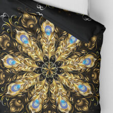 Povlečení přikrývka Golden Peacock Feathers | Kolekce Luxus | ElitniRebel.cz Povlečení přikrývka Golden Peacock Feathers | Kolekce Luxus | ElitniRebel.cz