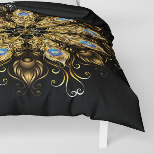 Povlečení přikrývka Golden Peacock Feathers | Kolekce Luxus | ElitniRebel.cz Povlečení přikrývka Golden Peacock Feathers | Kolekce Luxus | ElitniRebel.cz