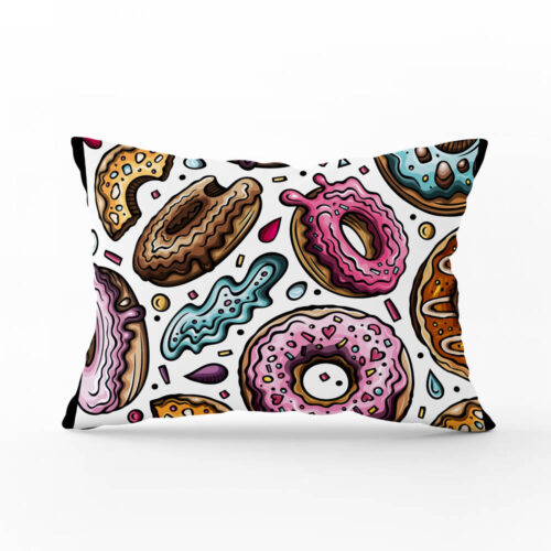 Povlak na polštář Velký donut (světlý) | Kolekce Funny | ElitniRebel.cz