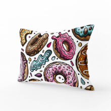 Povlak na polštář Velký donut (světlý) | Kolekce Funny | ElitniRebel.cz