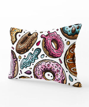 Povlak na polštář Velký donut (světlý) | Kolekce Funny | ElitniRebel.cz