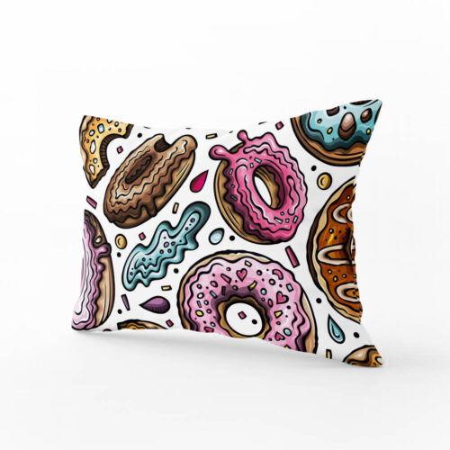 Povlak na polštář Velký donut (světlý) | Kolekce Funny | ElitniRebel.cz
