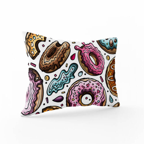 Povlak na polštář Velký donut (světlý) | Kolekce Funny | ElitniRebel.cz