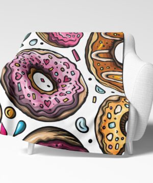 Deka Velké donuty (světlá) | Kolekce Funny | ElitniRebel.cz